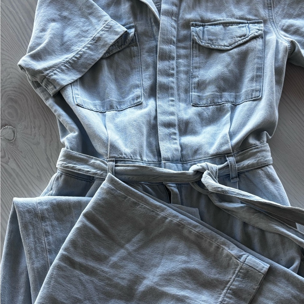 Rag & Bone Light Blue Denim Jumpsuit - Picture 3 of 5